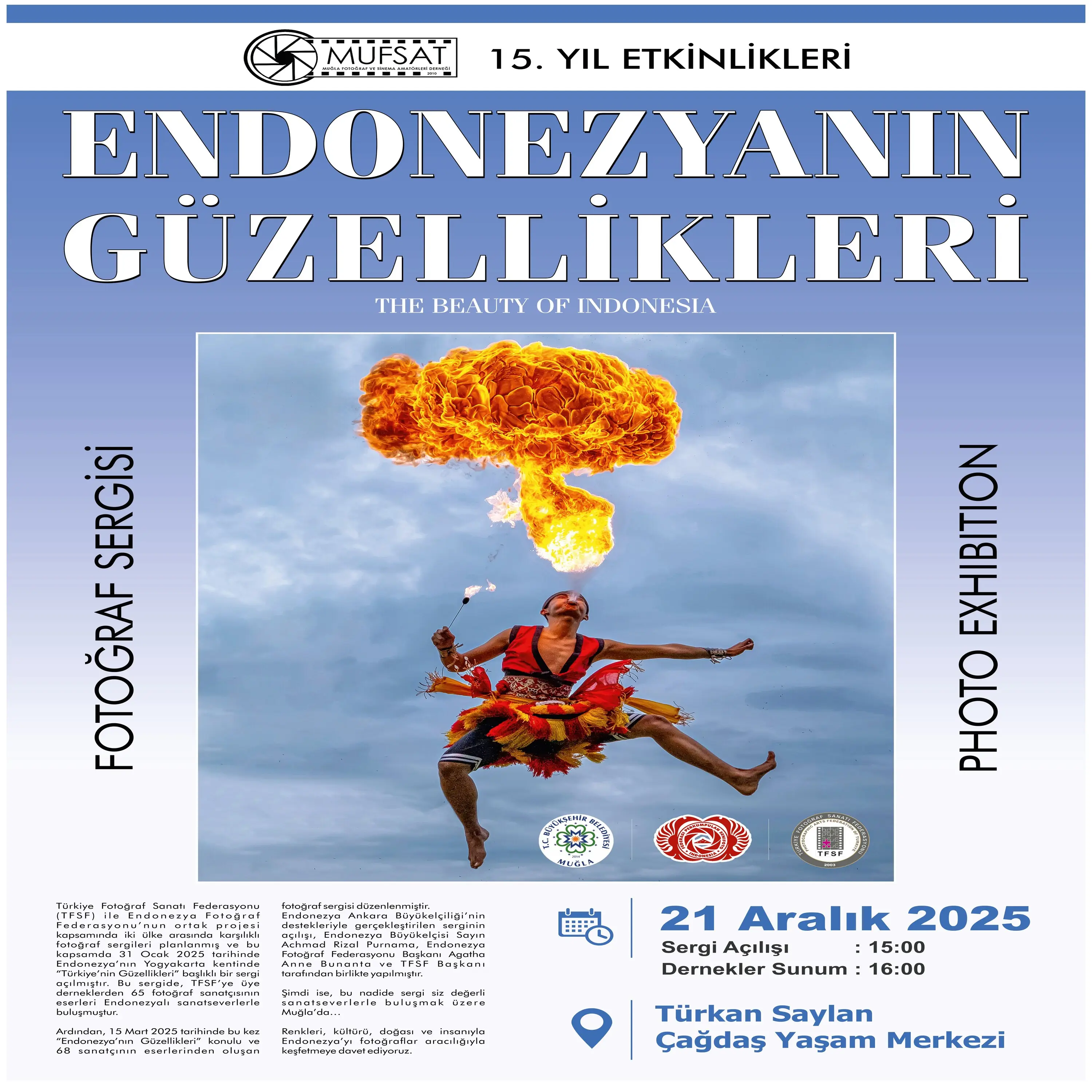 MUFSAT 15. Yıl Etkinlikleri Etkinliğine Davetlisiniz