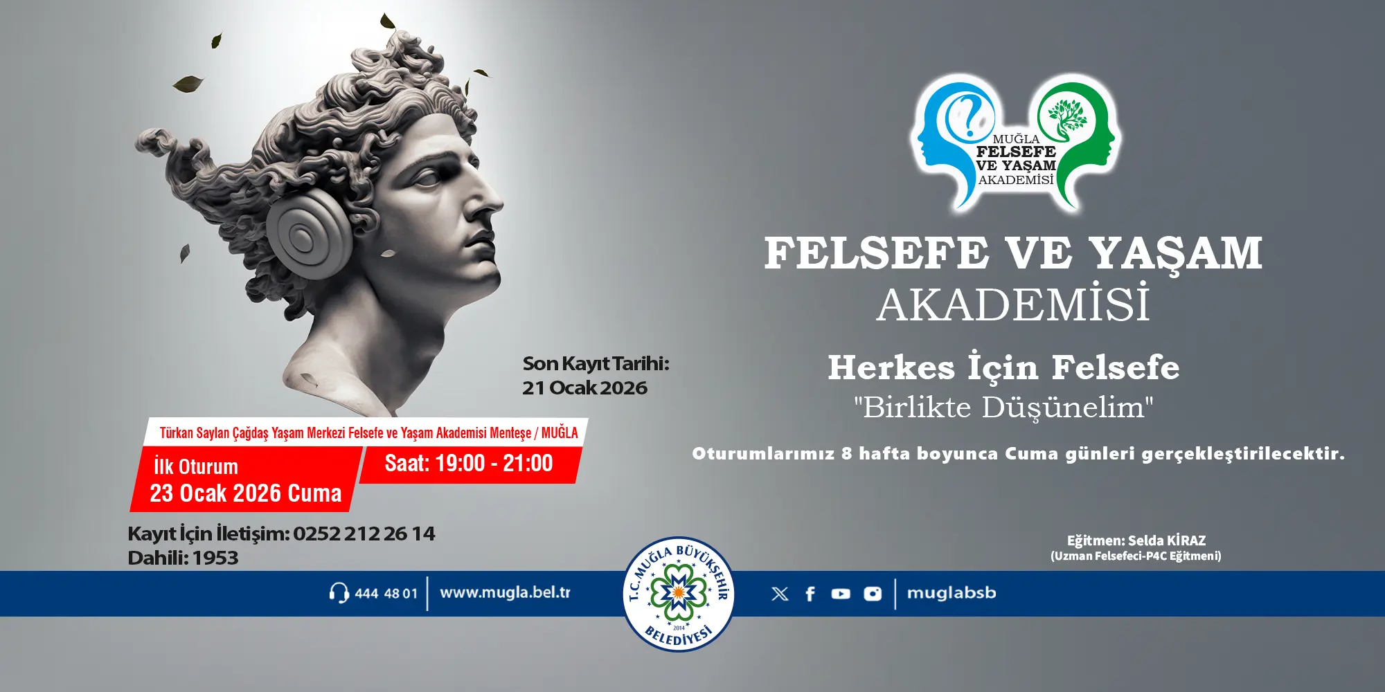 Felsefe ve Yaşam Akademisi Etkinliğine Davetlisiniz