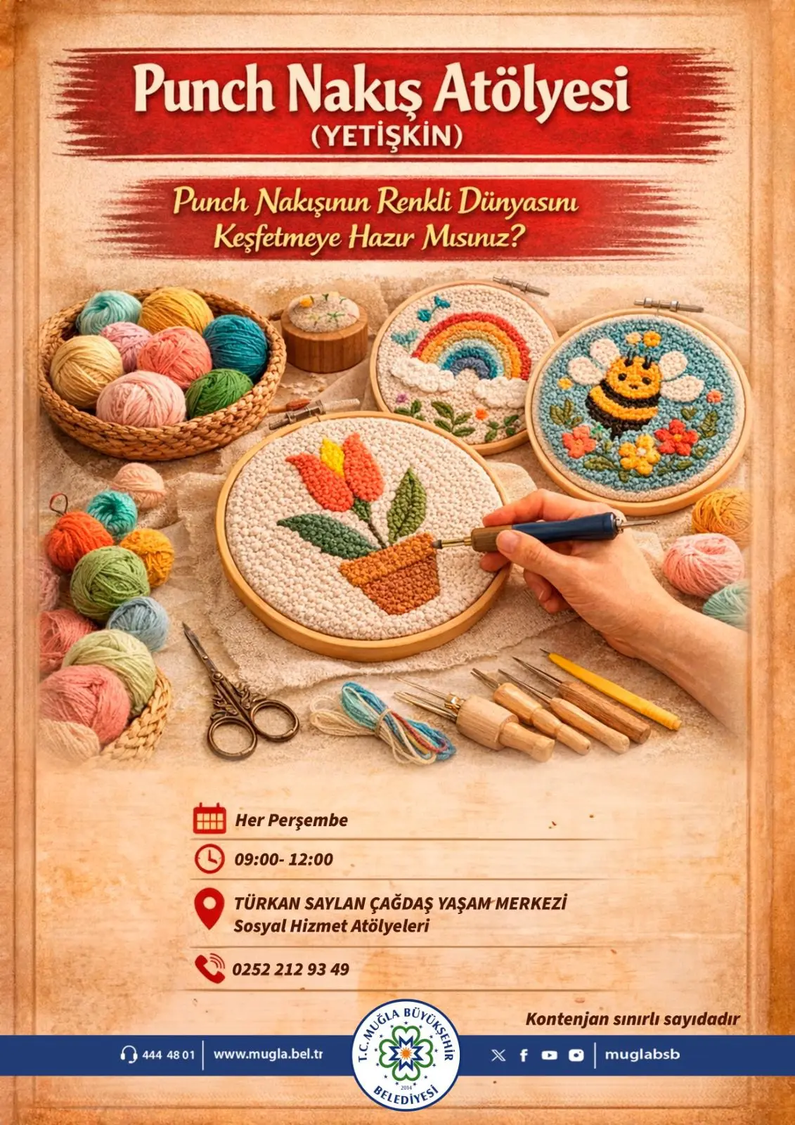 Menteşe Sosyal Hizmet Atölyeleri Etkinliğine Davetlisiniz