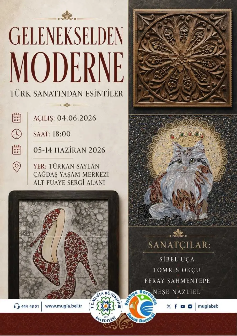 Gelenekselden Moderne Türk Sanatından Esintiler Etkinliğine Davetlisiniz
