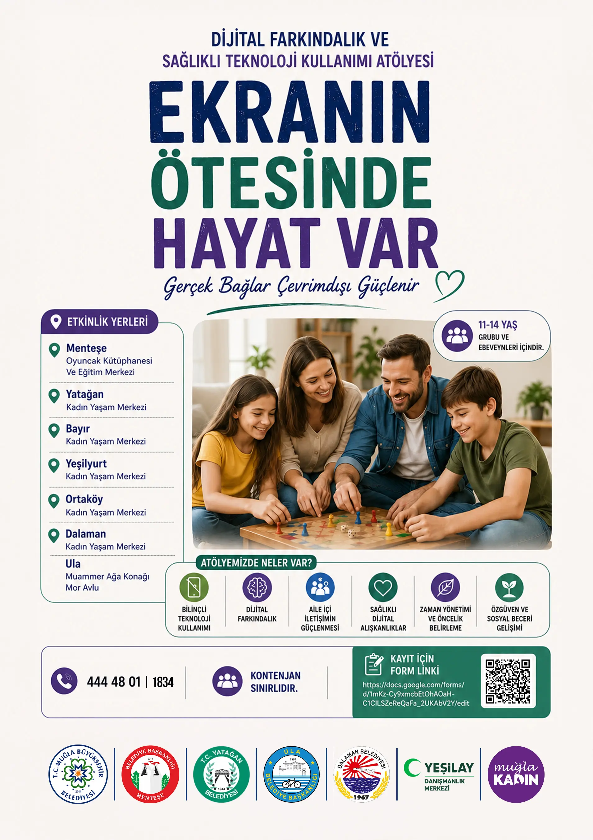 Dijital Farkındalık ve Sağlıklı Teknoloji Kullanımı Atölyesi Etkinliğine Davetlisiniz